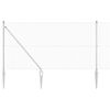 vidaXL Welded Wire Fence with Spikes 50 x 1 m Galvanised Steel Silver