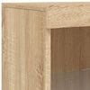 vidaXL Sideboard with LED Lights Sonoma Oak 41x37x100 cm