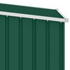 vidaXL Garden Firewood Shed Green 245x98x159 cm Galvanised Steel