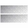 vidaXL Stair Tread 2 pcs 100 x 30 cm Silver Aluminium Rectangular