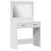 vidaXL Dressing Table White 78.5 x 41 x 135 cm Engineered Wood