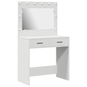 vidaXL Dressing Table White 78.5 x 41 x 135 cm Engineered Wood