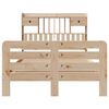 vidaXL Bookcase Bed without Mattress 135x190 cm Double Solid Wood Pine