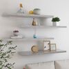 vidaXL Floating Wall Shelves 4 pcs Concrete Grey 90x23.5x3.8 cm MDF