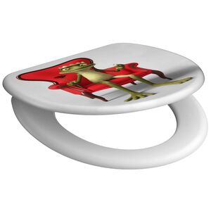 SCH&Uuml;TTE Toilet Seat with Soft-Close FROG KING