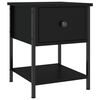 vidaXL Bedside Tables 2 pcs Black 34x35.5x45 cm Engineered Wood