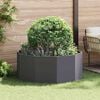 vidaXL Planter Black 120 x 120 x 50 cm Steel