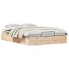 vidaXL Ottoman Bed Frame with Storage Natural 120 x 200 cm