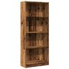 vidaXL Bookcase Old Wood 60x24x143 cm Engineered Wood