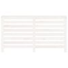 vidaXL Radiator Cover White 153x19x84 cm Solid Wood Pine