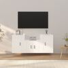 vidaXL 3 Piece TV Cabinet Set White Engineered Wood