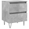 vidaXL Bedside Cabinet Concrete Grey 40x35x50 cm Engineered Wood