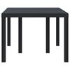 vidaXL Garden Dining Table Anthracite 150 x 100 x 73 cm Poly Rattan