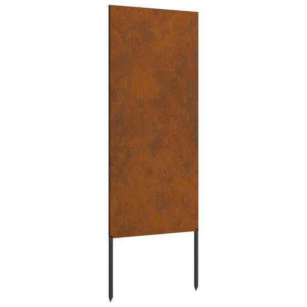 vidaXL Garden Privacy Screen Rusty 50 x 140 cm Weathering steel