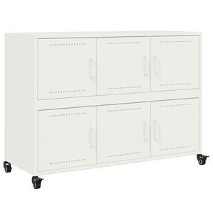 vidaXL Sideboard White 100.5x39x72 cm Steel