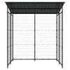 vidaXL Bicycle Shed 190x190x222 cm Steel Black