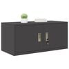 vidaXL Storage Cabinet Black 90 x 40 x 40 cm Cold-Rolled Steel