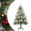 vidaXL Artificial Christmas Tree Green and white 150 cm