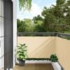vidaXL Balcony Privacy Screen Cream 500x75 cm PVC