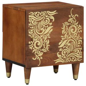 vidaXL Bedside Cabinet with Door Honey Brown 40 x 33 x 46 cm
