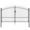 vidaXL Double Gate WOERDEN 299.5 x 224.5 cm Steel Grey Lockable