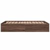 vidaXL Bed Frame without Mattress Brown Oak 120x190 cm Small Double
