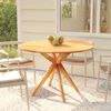 vidaXL Garden Table 110x110x75 cm Solid Wood Acacia