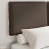 vidaXL Bed Frame with Upholstered Headboard Taupe 120 x 200 cm