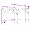 vidaXL Console Table Old Wood 140 x 29 x 75 cm Engineered Wood