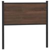 vidaXL Replace Headboard Brown Oak 75 cm Engineered Wood and Steel