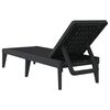 vidaXL Sun Lounger Anthracite 186x60x29 cm PP