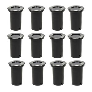 vidaXL Outdoor Ground Lights 12 pcs Round