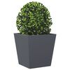 vidaXL Garden Planters Anthracite 2 pcs 40x40x40 cm Steel