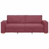 vidaXL Sofa Wine Red 220 x 78 x 84 cm Fabric