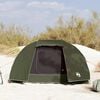 vidaXL Fishing Tent 3-Person Olive Green Waterproof