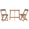vidaXL Bistro Set 3 pcs Brown Solid acacia wood