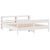 vidaXL Bed Frame without Mattress White 180x200 cm Super King Solid Wood Pine