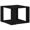 vidaXL Coffee Table Black Oak 40 x 40 x 30 cm Engineered Wood