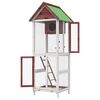 vidaXL Bird House Mocha 60x58.5x160 cm Solid Wood Pine
