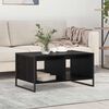 vidaXL Coffee Table Black Oak 80 x 50 x 40 cm Engineered Wood