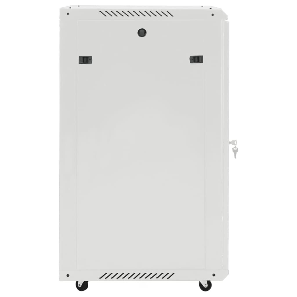 vidaXL 18U Network Cabinet with Swivel Feet 19" IP20 60x60x100 cm