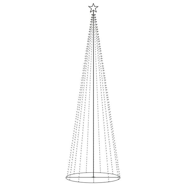 vidaXL Christmas Cone Tree Warm White 732 LEDs 160x500 cm