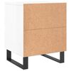 vidaXL Bedside Cabinets 2 pcs High Gloss White 40x35x50 cm Engineered Wood