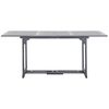 vidaXL 9 Piece Garden Dining Set Solid Acacia Wood Grey
