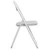 vidaXL Folding Chair 2 pcs White 48 x 43.5 x 81 cm Faux Leather