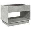 vidaXL Coffee Table with Infinity LED Concrete Grey 70x50x50 cm