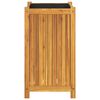 vidaXL Garden Planter with Liner 42x42x75 cm Solid Wood Acacia