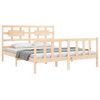 vidaXL Bed Frame without Mattress King Size Solid Wood Pine