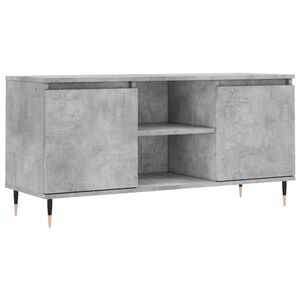 vidaXL TV Cabinet Concrete Grey 104x35x50 cm Engineered Wood