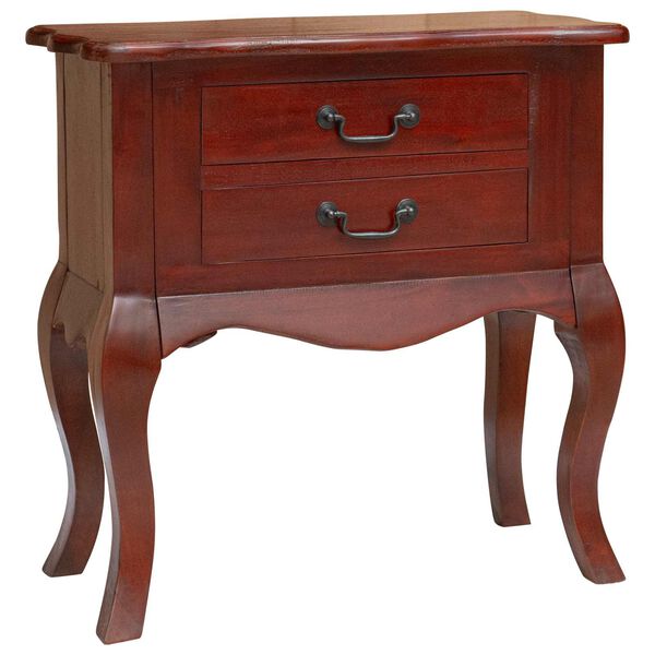 vidaXL Side Table Brown 60.5 x 30 x 61 cm Solid Mahogany Wood